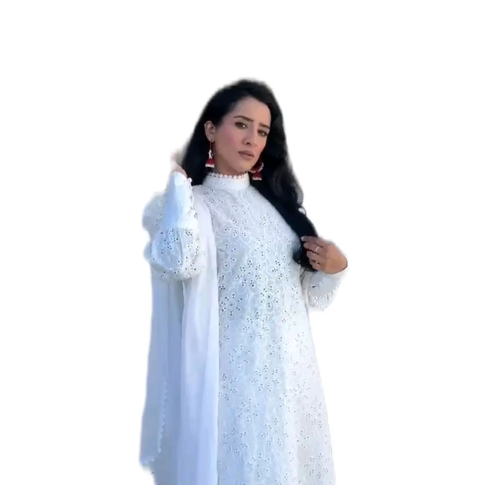 ALIZAY- WHITE CHIKEN KARI SUIT