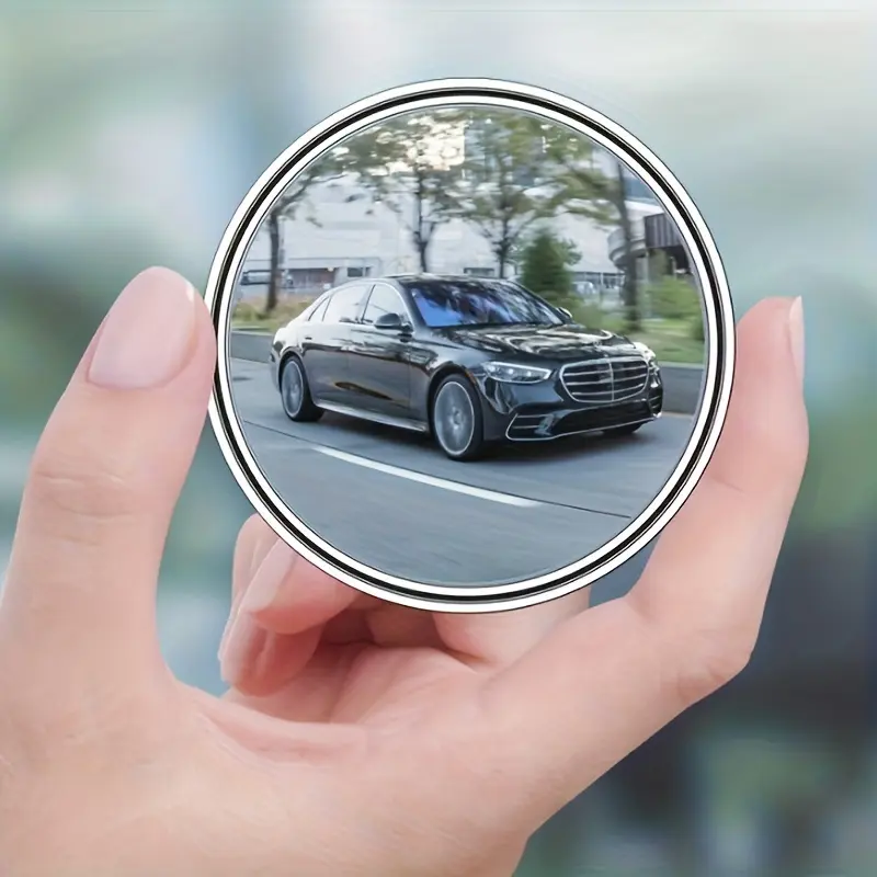 2pcs Car Rearview Mirror High-definition Round Mirror 360-degree Adjustable Blind Spot Mirror Wide-angle Mirror, Increase Child's Safety In The Car 2