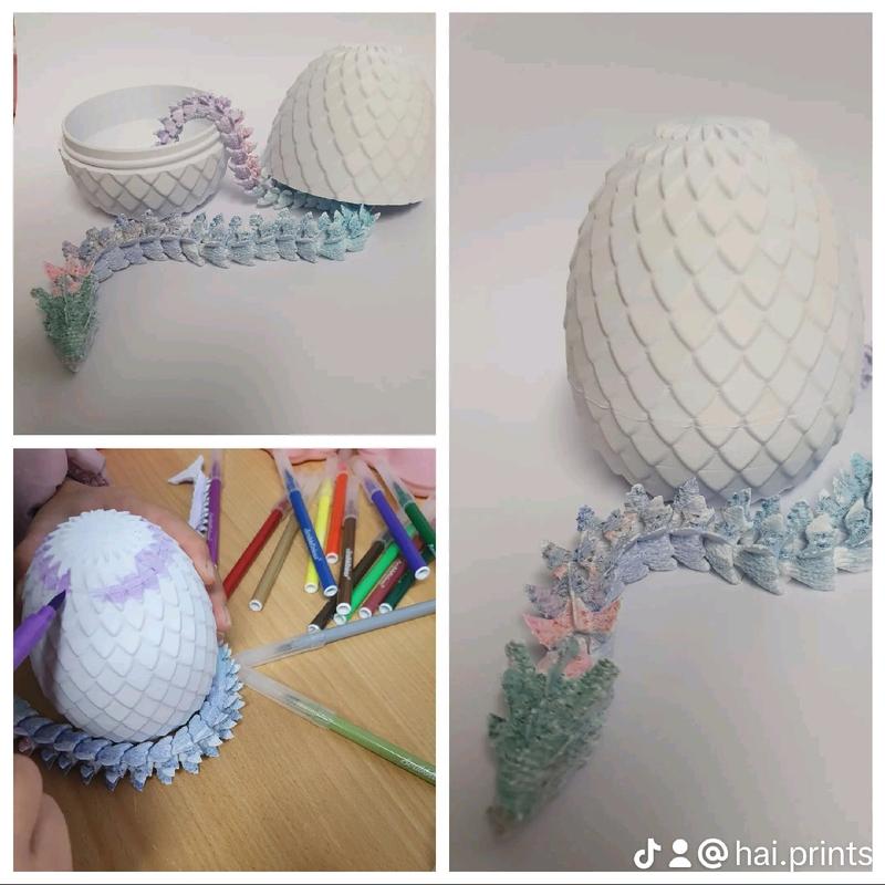 3d dragon and egg gift set for kids, DIY paint your own dragon 2
