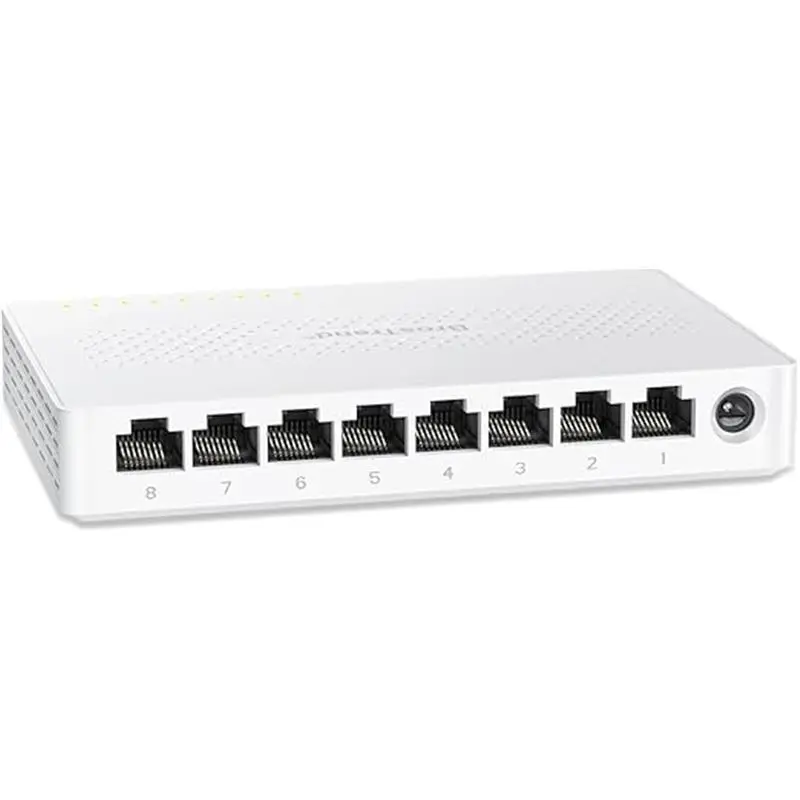 8 Port 2.5Gb Ethernet Switch, Multi-Gigabit Unmanaged Network Switch for Gaming Office Home NAS PC, 2.5G Ethernet Splitter Hub Plug & Play, Fanless, Desktop Wall-Mount, Lifetime Protection 6