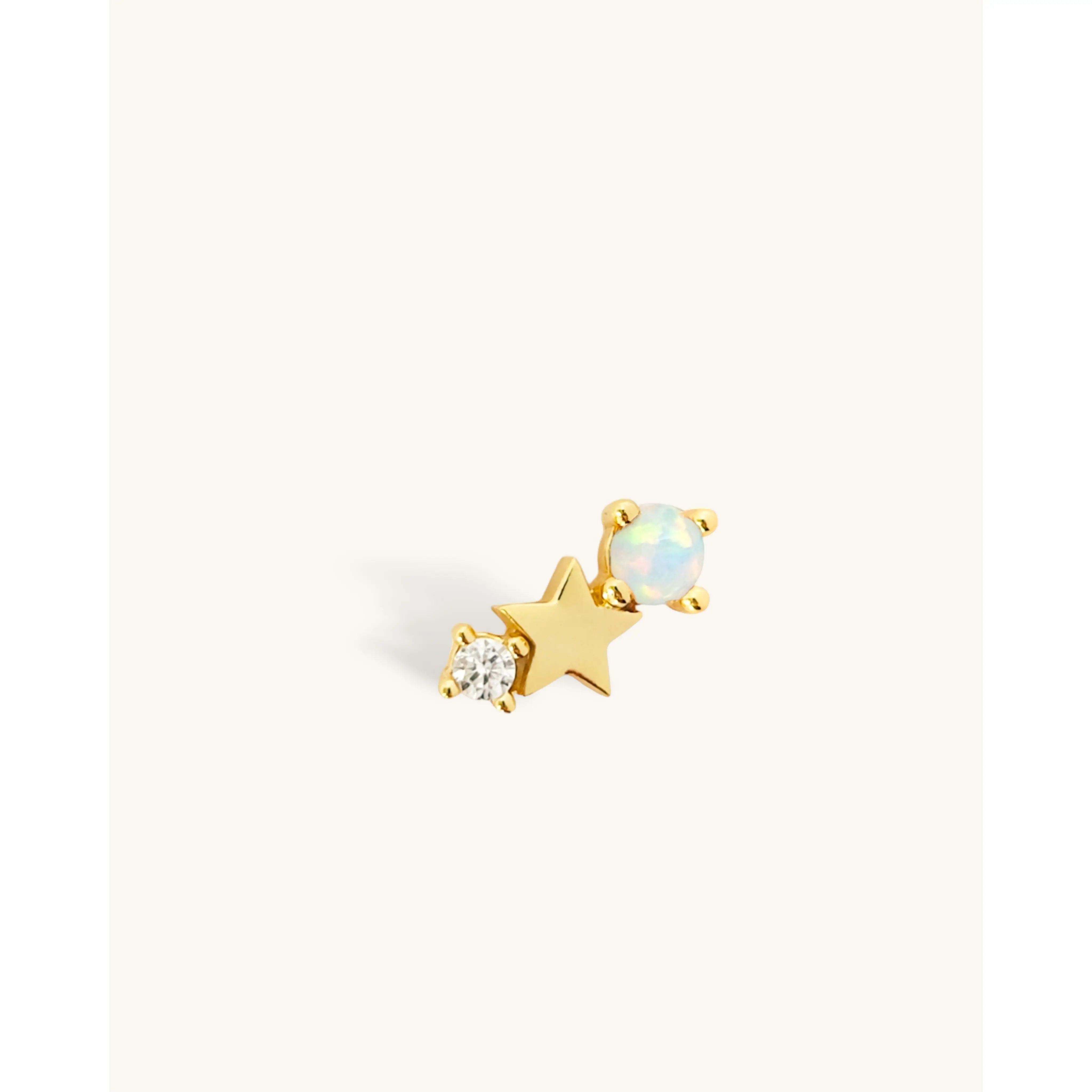 Starry Zodiac Stone Earring • Libra