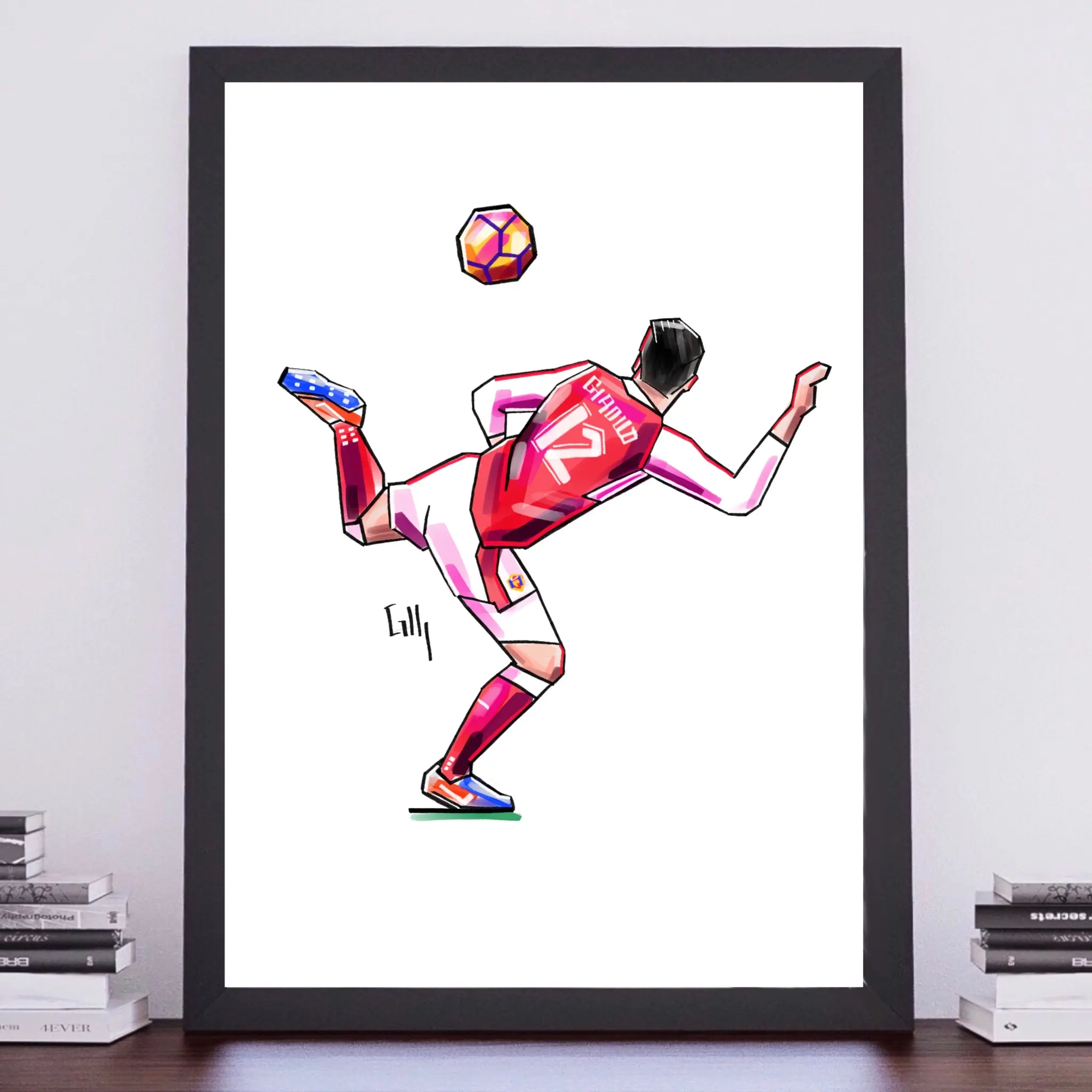 A4 Art Print - Giroud Iconic Scorpion Kick