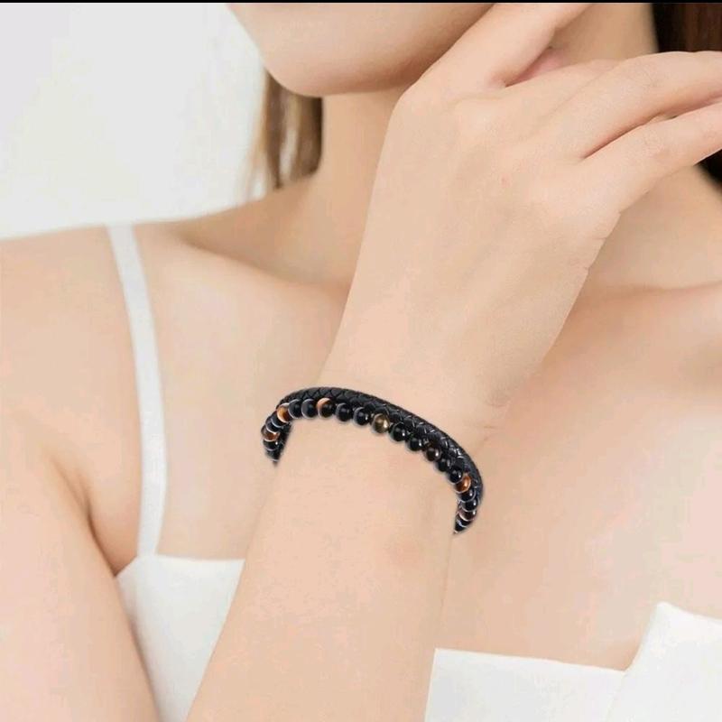 Beaded Bracelets Humanic + Pro MAXHematie Trio MAXHematie Natural Healing for mental health, weight loss, Adult Unisex 3