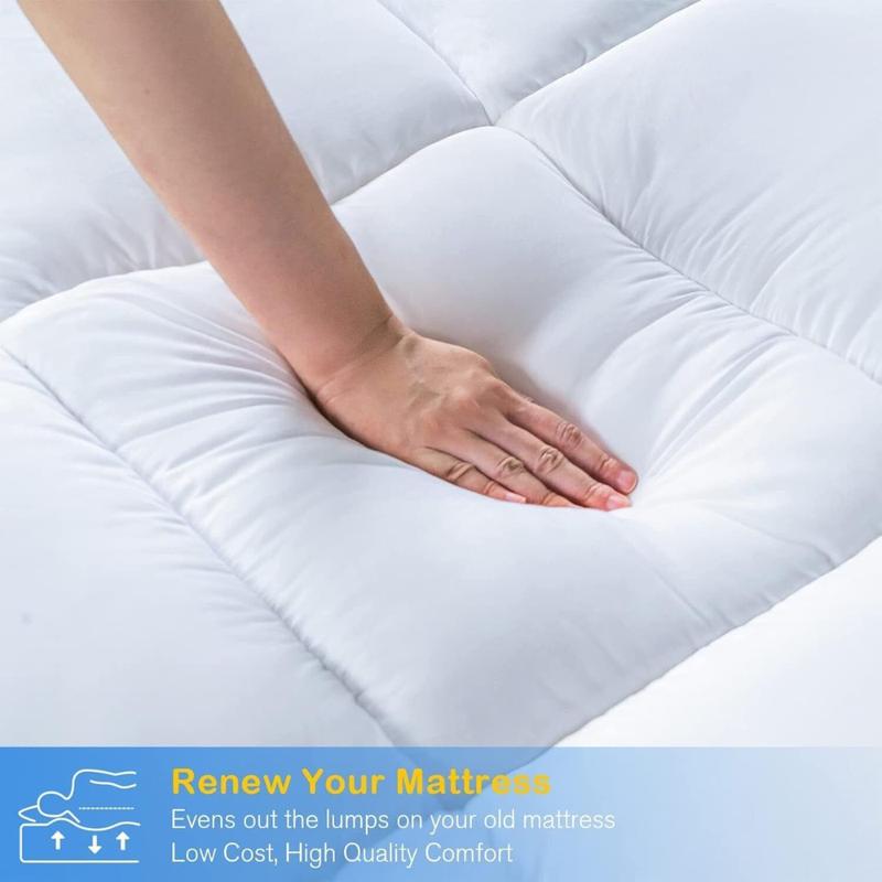 Product Introduction of 4" Inch Deep Luxury Soft Comforter Hotel Quality Microfiber Mattress Topper All Sizes 10cm white anti-allergic breathable foam padded cloud mattress topper 4 inch firm mattress topper white durable cooling kids mattress memory topper mattress blanket 3