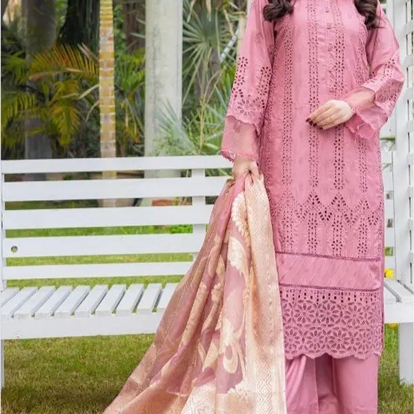 Dur e fishan linen chicken Kari Pink