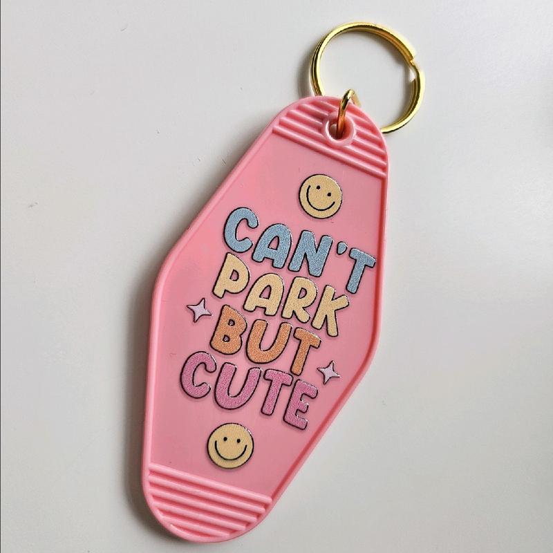 Can't Park But Cute Motel Keyring 1