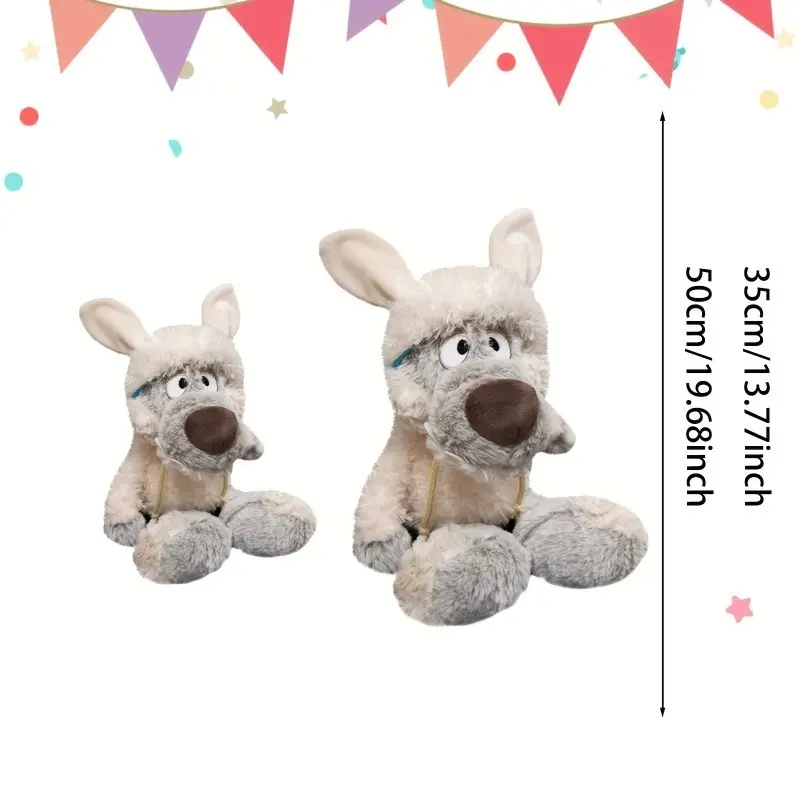 Cuddly Wolf in Sheep's Clothing Plush Toy - Soft Polyester Stuffed Animal, Cartoon-Inspired Decor, Perfect Gift for Youngsters 0-3 Years - Anime Game Character Doll 6