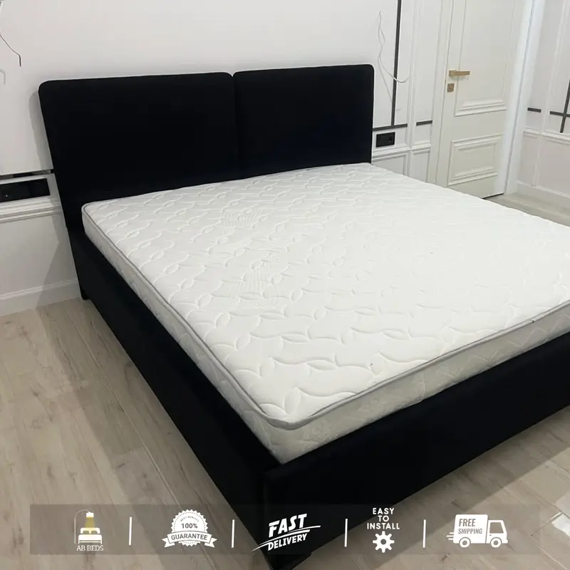 2025 Straight Edge Optional Ottoman Bed - ABBEDS #B91 1