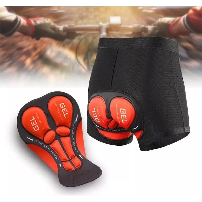 Men Cycling Shorts 5D Gel Padded Underwear MTB Mountain Bike Bicycle Short Pants