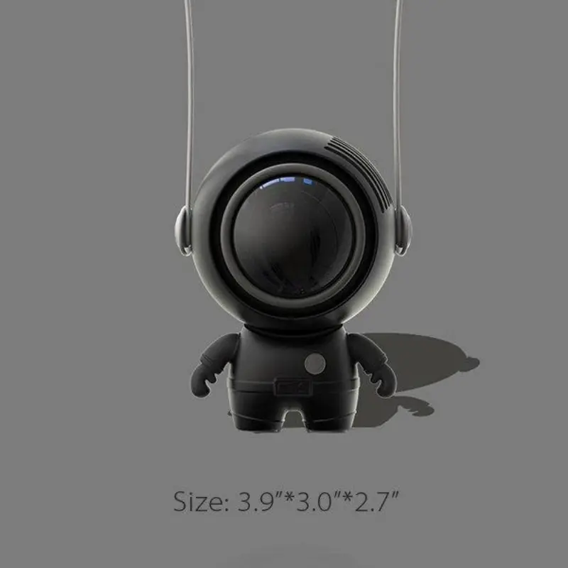 【2025】Portable Bladeless Astronaut Fan, Silent Ultralight Handheld Halter Neck Fan, USB Rechargeable 5