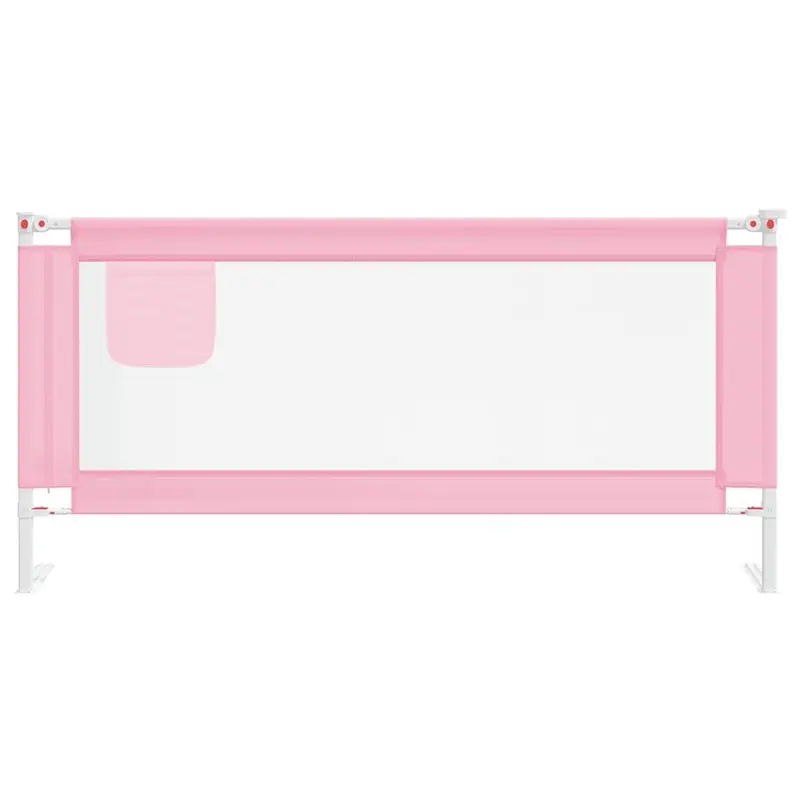 Toddler Safety Bed Rail Pink 190x25 cm Fabric 2