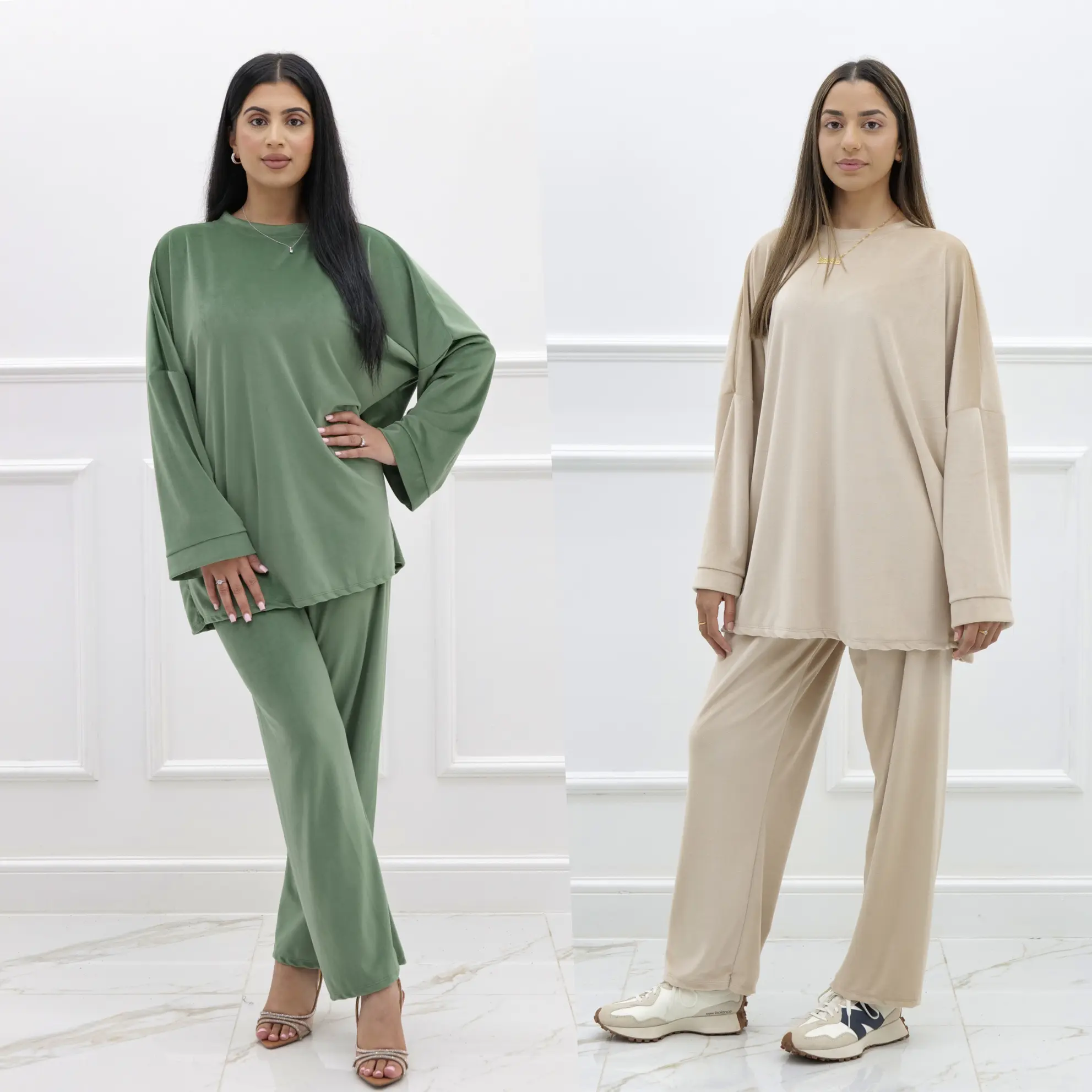 Soft Relaxed Plush Velvet Co-Ord (2 Piece Set) Womenswear Comfy Elegance Comfort Comfortable