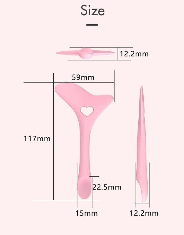 Onlineforu LTD Pink Y Style Makeup Silicone Eyeliner Smokey Eyeshadow Drawing Guide Tool Durable and Flawless 4