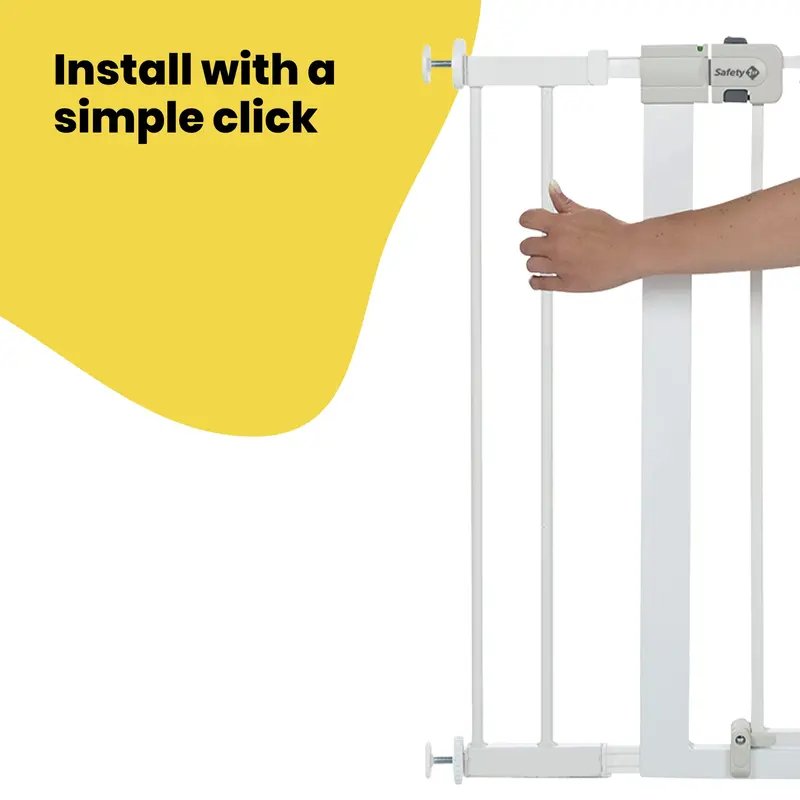 Safety 1st 14 cm Gate Extension, Compatible with Safety 1st SecureTech Metal, Easy Close Metal, Auto Close and Flat Step Stair Gates, extension for baby gate, White, 14 cm 2