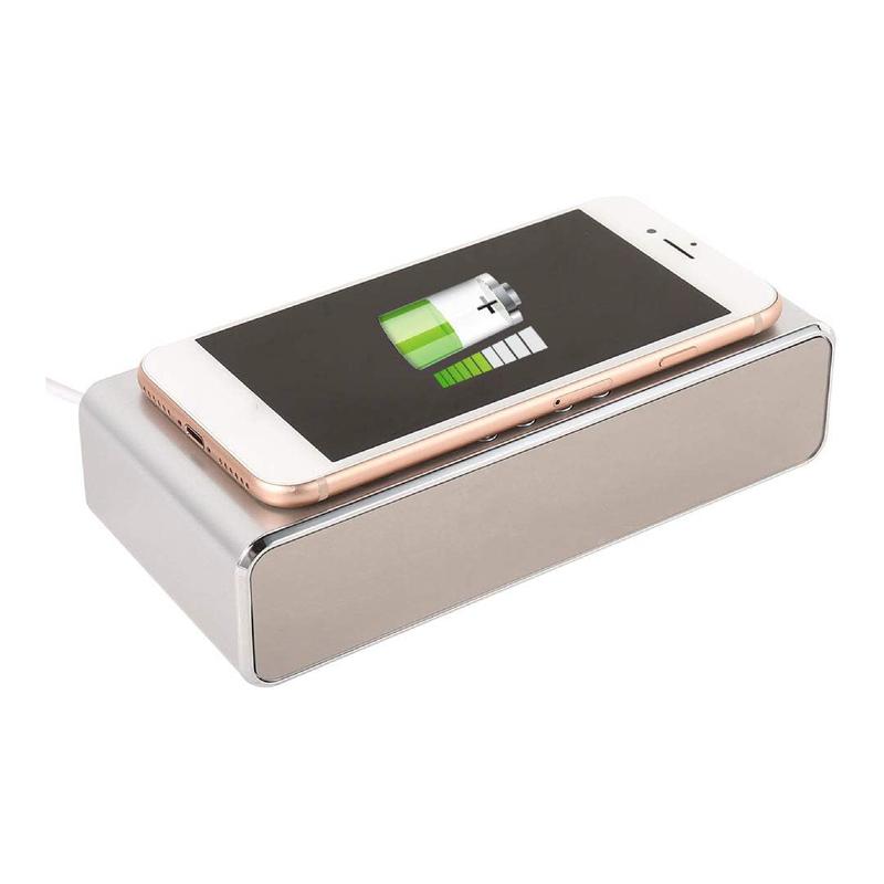 Digital Alarm Clock with Wireless Phone Charger 2 in 1 Bedside Alarm Clock Wireless Charger with Temperature Super Fast USB Rechargeable Non Ticking Mains Powered Charging Smartphone Electronic Cellphone Mobile Christmas Gift wireless charging station 5