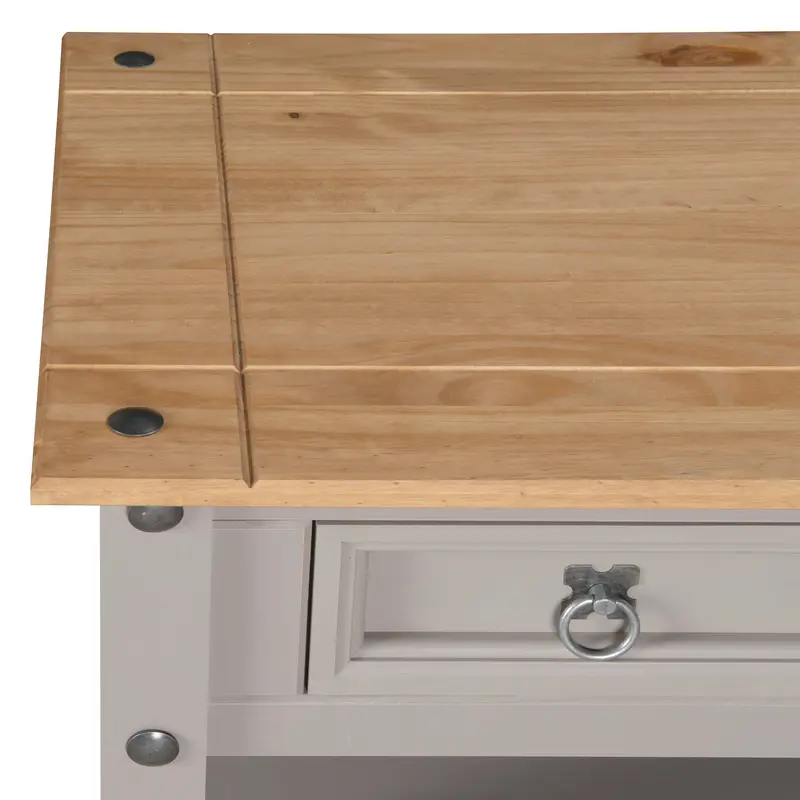 Corona Grey Coffee Table 2 Drawer Mexican Solid Pine coffeetable coffeetable coffeetables 4