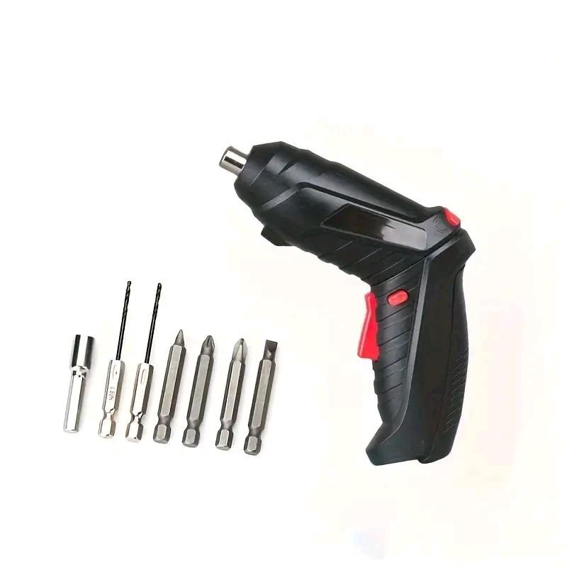 Screwdriver Set - Rechargeable Electric Drill, Quick-Change, LED Work Light 3