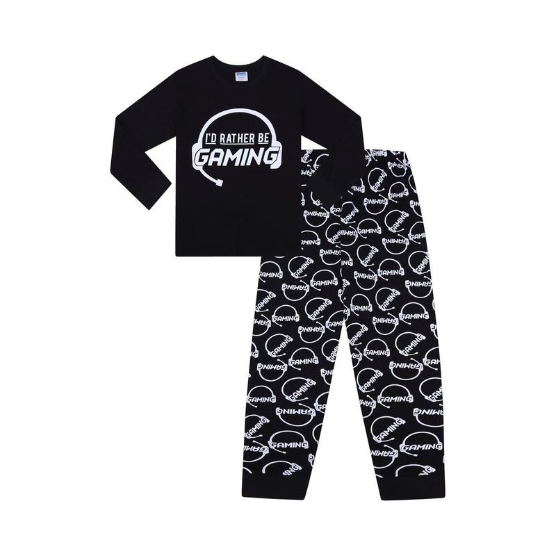 Boys I'd Rather Be Gaming Long Pyjamas 2