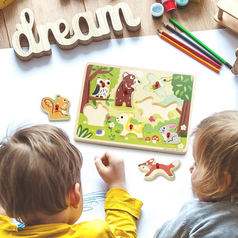 Wooden Jigsaw Peg Puzzles 1