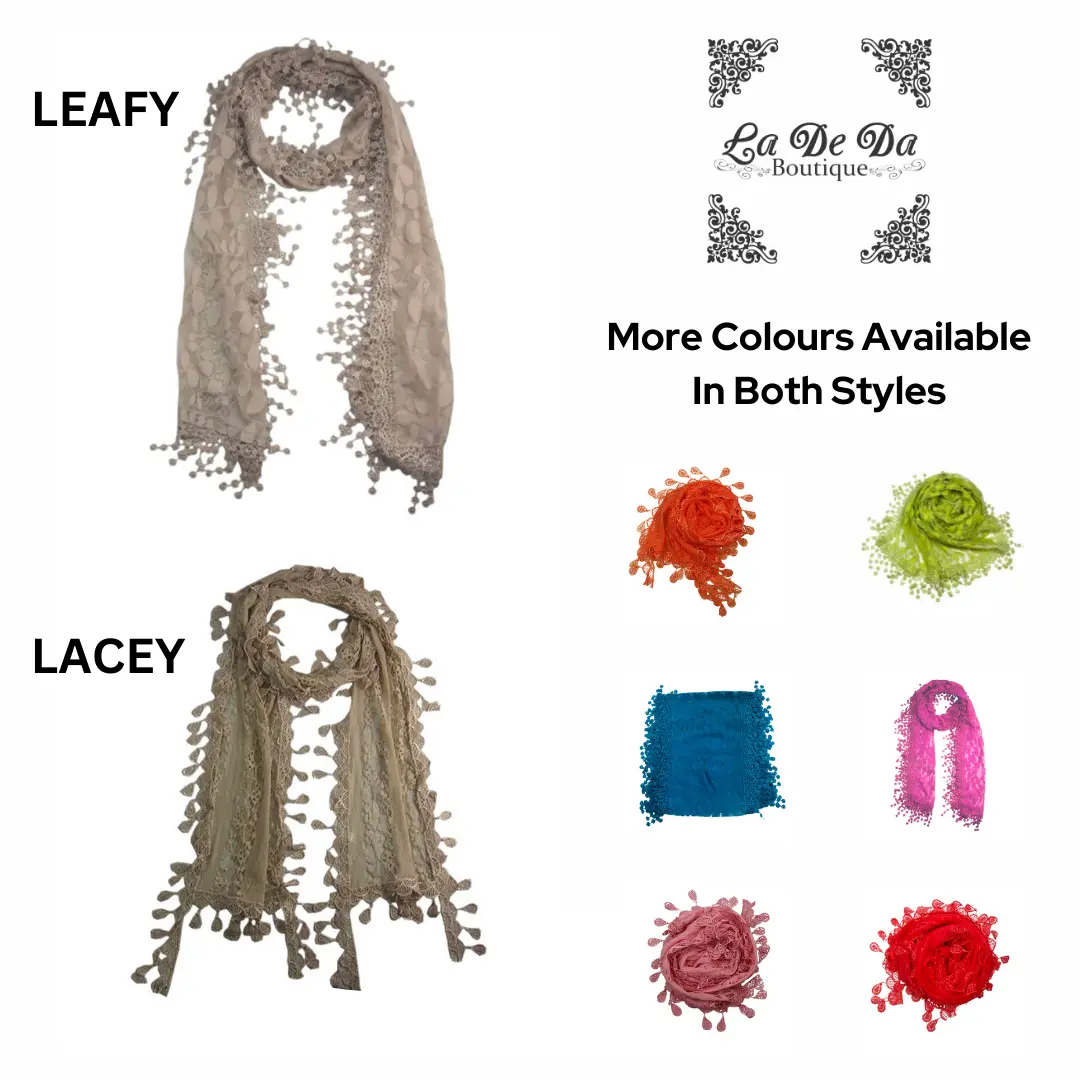 Pretty Scarves, Ladies Spring/Summer Scarves, One Size