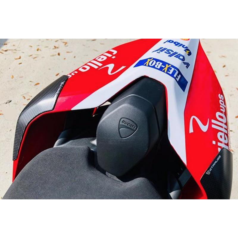 Strauss Ducati Panigale V4 Carbon Fibre Tail Sliders Satin 1