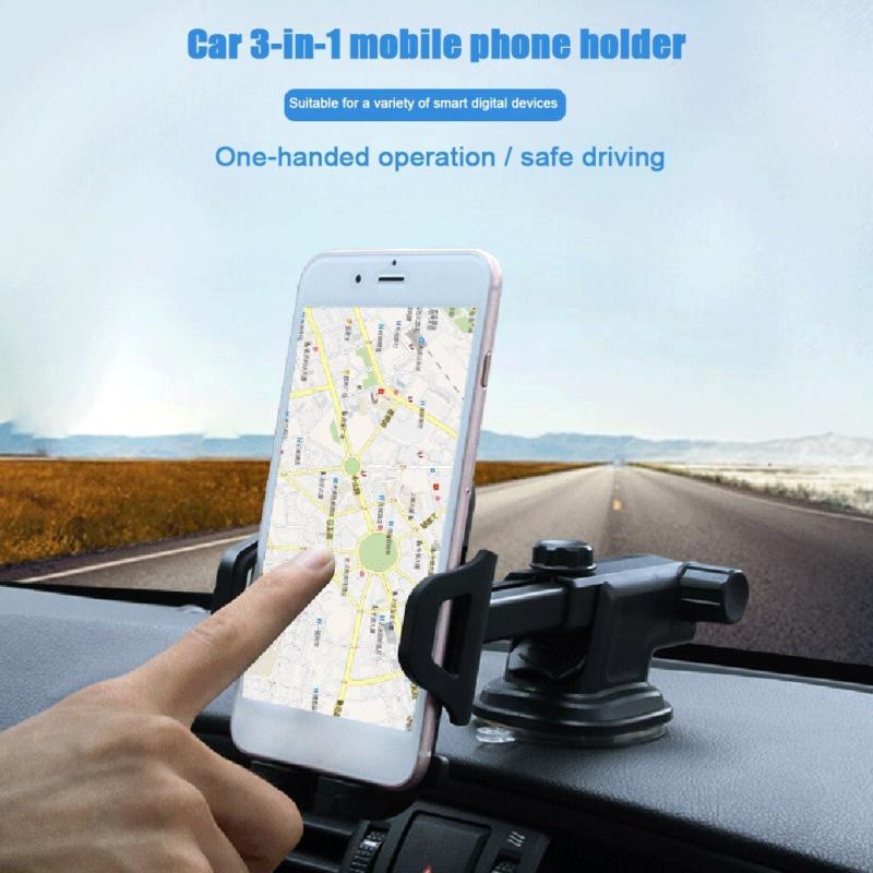 ​​Universal Car Phone Holder 360° Rotatable Mount for Windshield Dashboard Cradle with Anti-Slip Grip​ 8