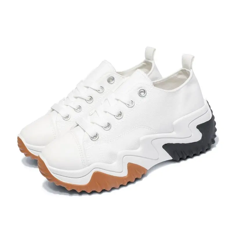 Ladies Women Chunky Sole  Lace Up High Top Casual Hike Platform Round Toe Trainers Sneakers Walking Shoes size UK 3-8 Footwear Sports Shoes Running Runner Training Closed Athletic Girl Valentine Gift for her Valentine Sale Valentine Gifts 4