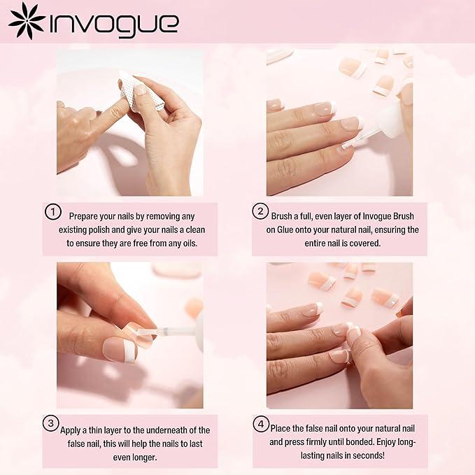 Invogue Brush on Nail Glue 10 ml 3