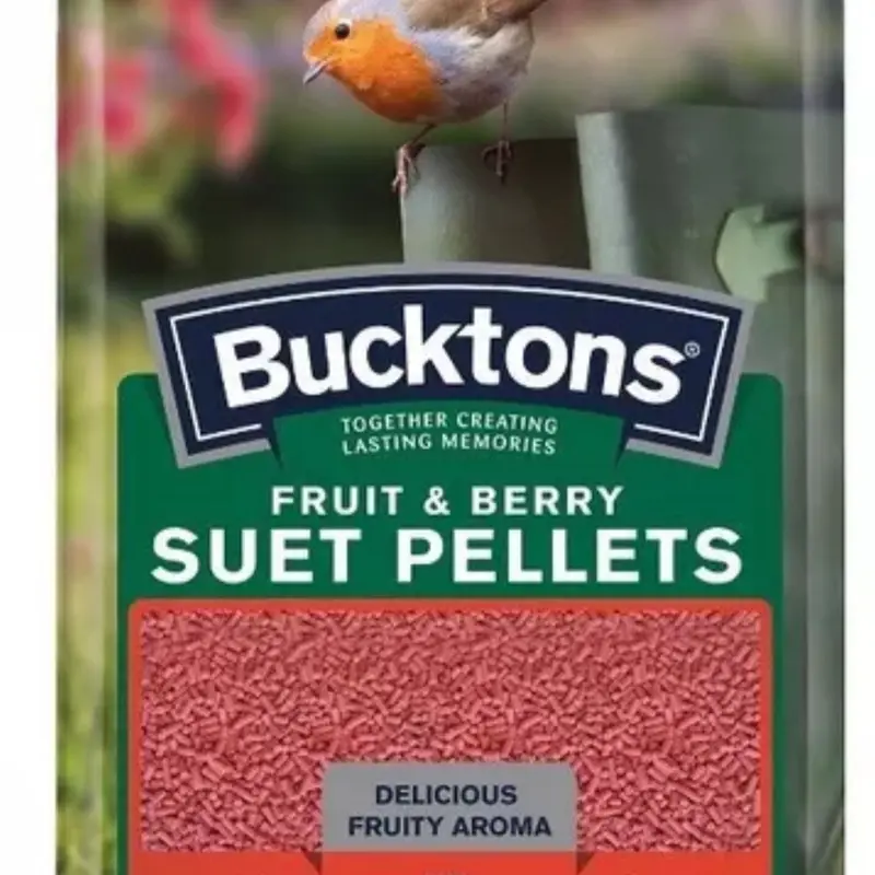 Bucktons Fruit & Berry Suet Pellets 12.55KG Sack - Perfect for Bird Lovers 1