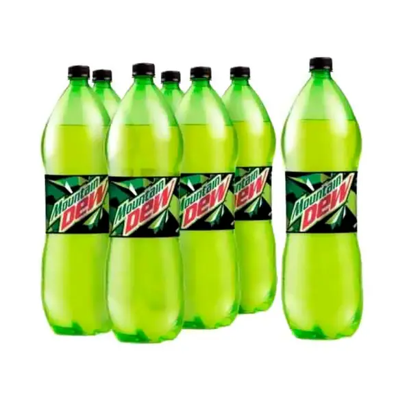 Mountain Dew 6 x 2.25L Bottles - Sweet Citrus Flavor - Large Family Pack - Original Lemon Lime - Beverage 4