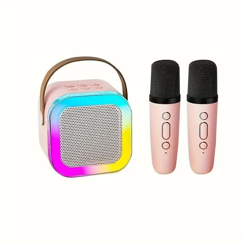 【2025】Speaker With Microphone Set, Home Karaoke Machine, Portable Handheld Karaoke Mics Speaker Machine For Adults Home Party Birthday, K12 4