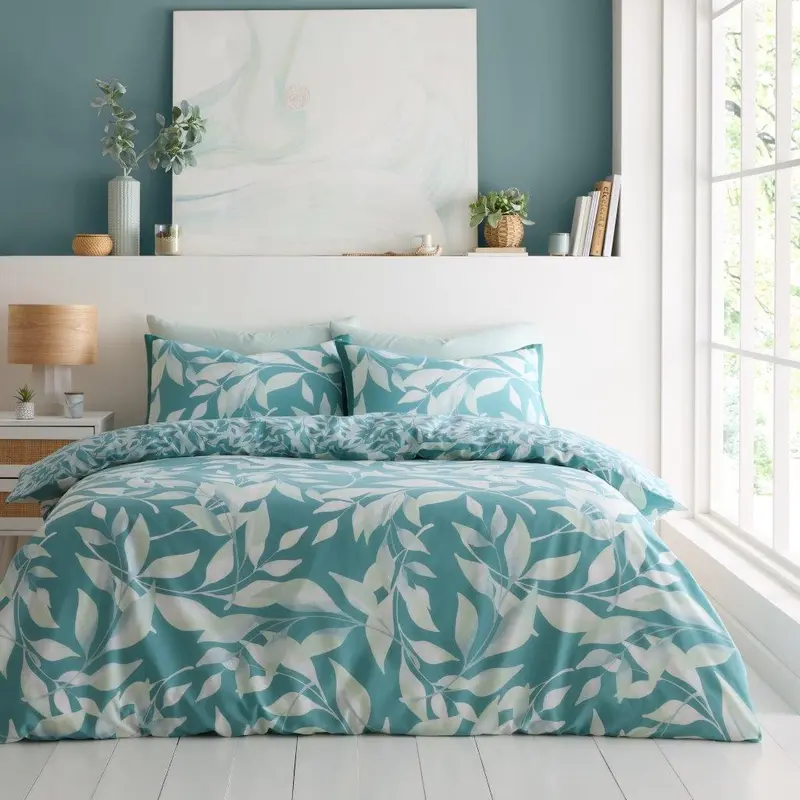 Pretty Heart Reversible Printed Duvet Cover Sets Polycotton Single Double King Superking Size Soft Bedding 2