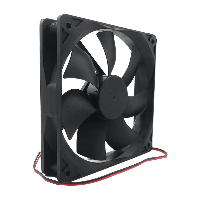 1/2X 12V 120x120x24mm 12cm dual Ball Bearing PC Brushless Cooling Fan 2Pin 120mm UIK 5