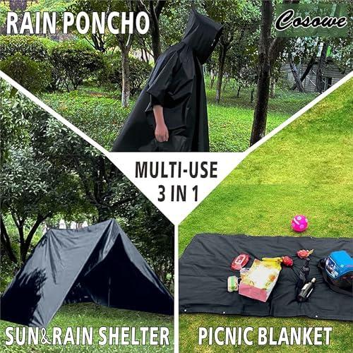 Product Introduction of Raincoats Waterproof for Adult, Family Pack Rain Coats for Men Women, Reusable Rain Jacket with Hood 1