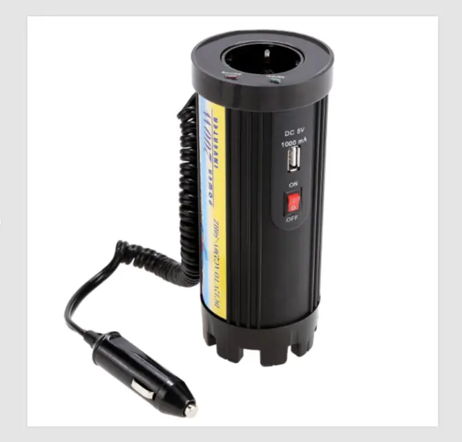 Power Heat Car Inverter 200W 12V-230V 1