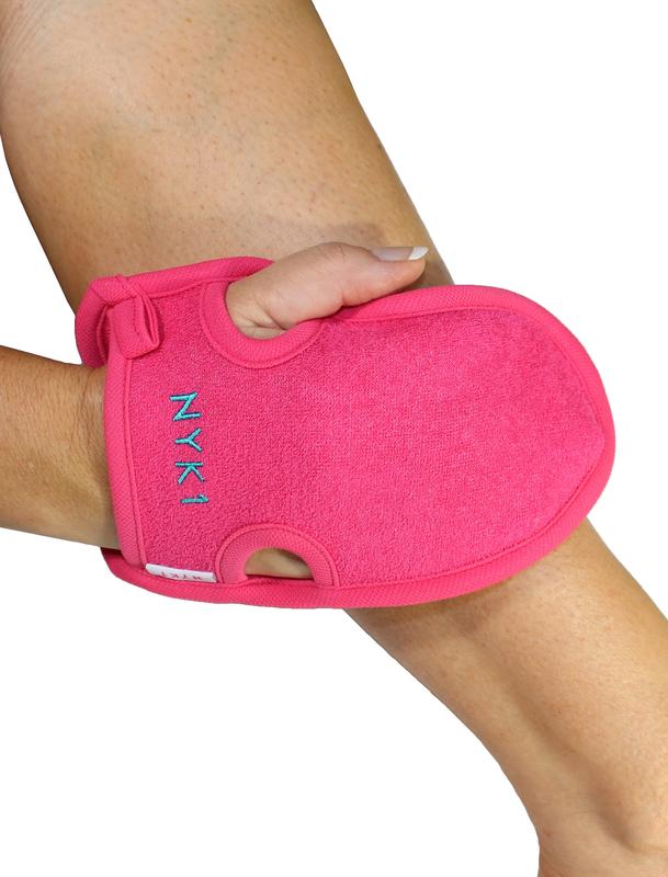 NYK1 Exfolimitt Exfoliating Spa Mitt To Remove Dead Skin and Fake Tan 0