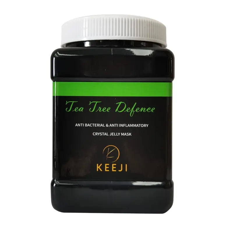 Keeji TEA TREE DEFENCE Hydro Jelly Powder Mask - Skin Care - 650g - Cruelty Free - Moisture Calm Soothe Boosting face mask - Smooth, Peel, Skin Repair