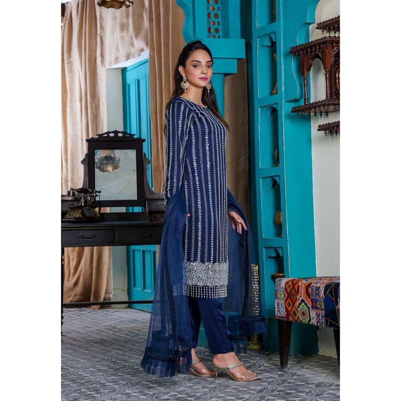 Mahham Luxury Collection  Navy Blue D-12 4
