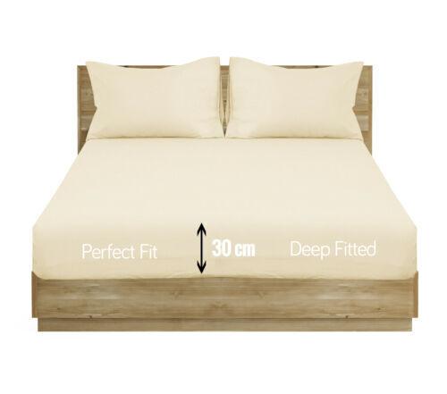 Northern Luxe Extra Deep Elastic 30cm Fitted Bed Sheets - Single/Double/King & SK 6