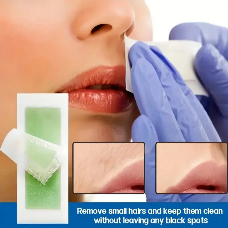 30PCS Facial Wax Strips for Eyebrows, Upper Lips, Cheeks and Legs - Portable and Convenient Hair Removal Wax Sticks - Skincare, Comfort Smooth Waxing 1