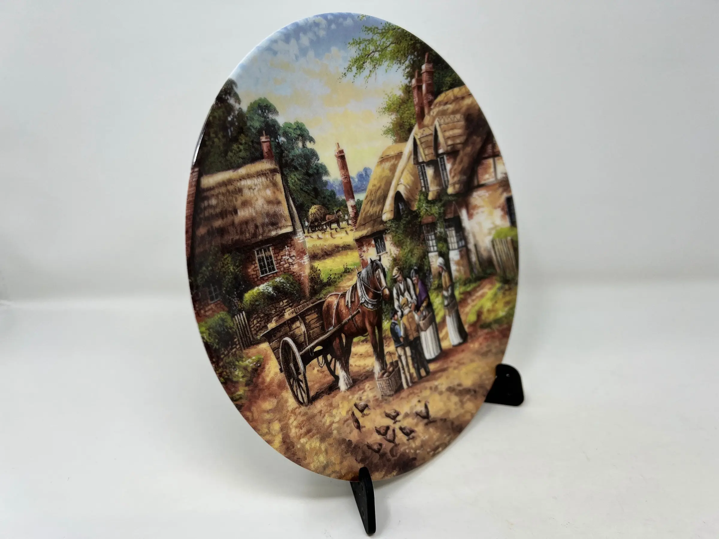 WEDGWOOD BONE CHINA Collectors Plate, Buying the Bread, Fine Bone China by Josiah Wedgwood, By Chris Howells, Decorative Display Plate 8inch