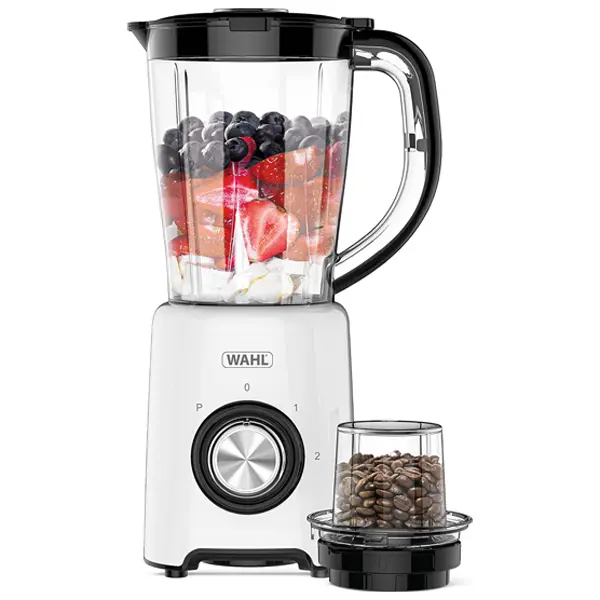 Wahl Table Jug Blender with Grinder Attachment, 2 Speed and Pulse Setting, 1.5 Litre, 500W, White