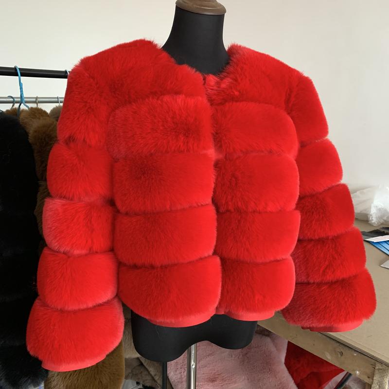 Product Introduction of [2024]Women faux Faux Fur Coat Autumn Winter High Quality Faux Fox Fur Coat fluffy coat fury elegant faux furr 7xl plus size women clothing1 8
