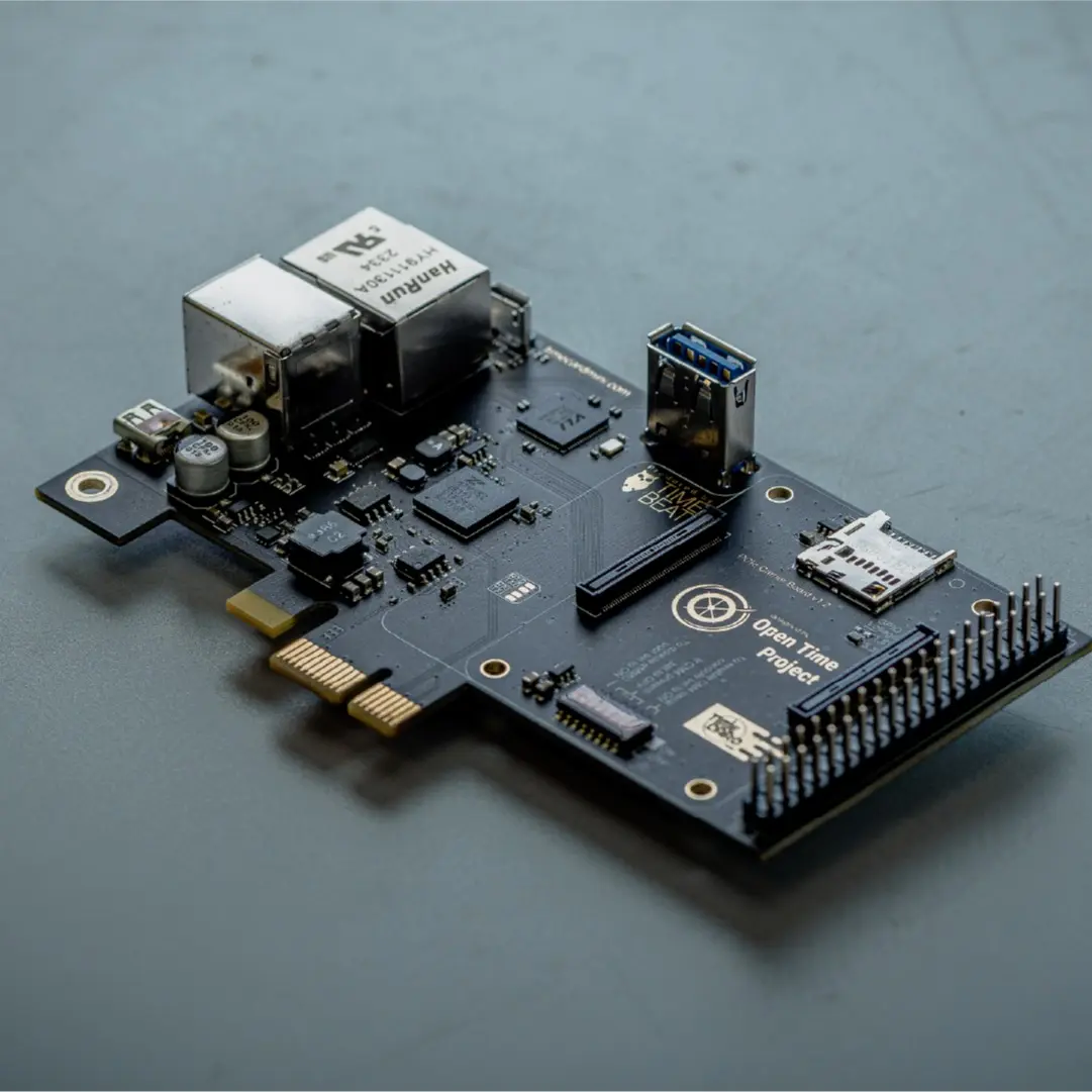 Timebeat CM4/CM5 PCIe IO Board for Open Timecard Mini