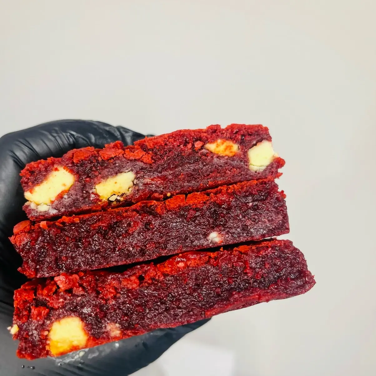 Ruby by Bites of Temptation | Crumbl Bakery-Style Red Velvet Brownie with White Chocolate Chunks | Halal Suitable