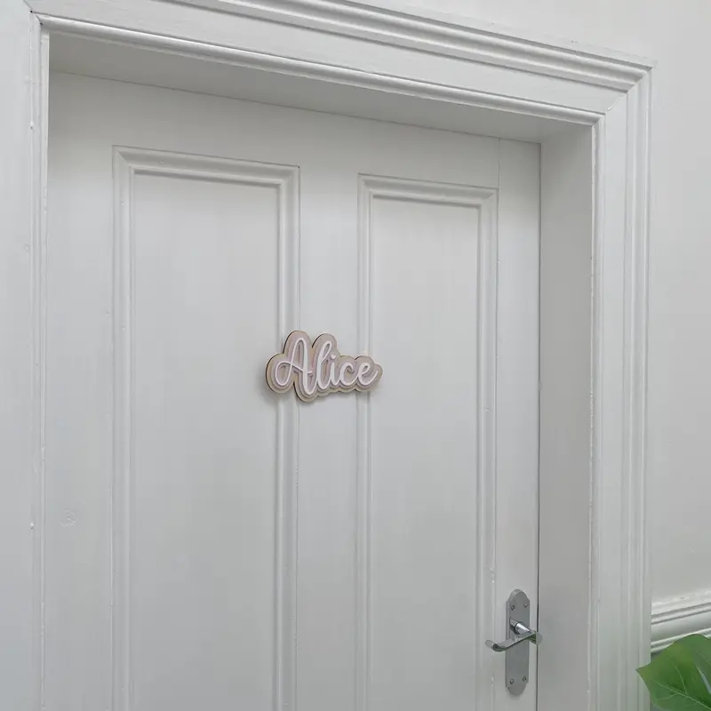 Personalised Childrens Name Sign | Triple Layer Sign | Acrylic Signs | Nursery Name Plaque | Kids Door sign | Wooden Name Sign | Playroom Signs 5