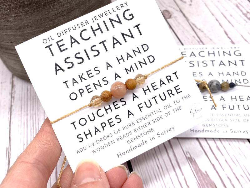 Teaching Assistant Gift - Teaching Assistant Present - Crystal Diffuser Bracelet - Adjustable Crystal Bracelet - LSA Gift - Small Gifts 5