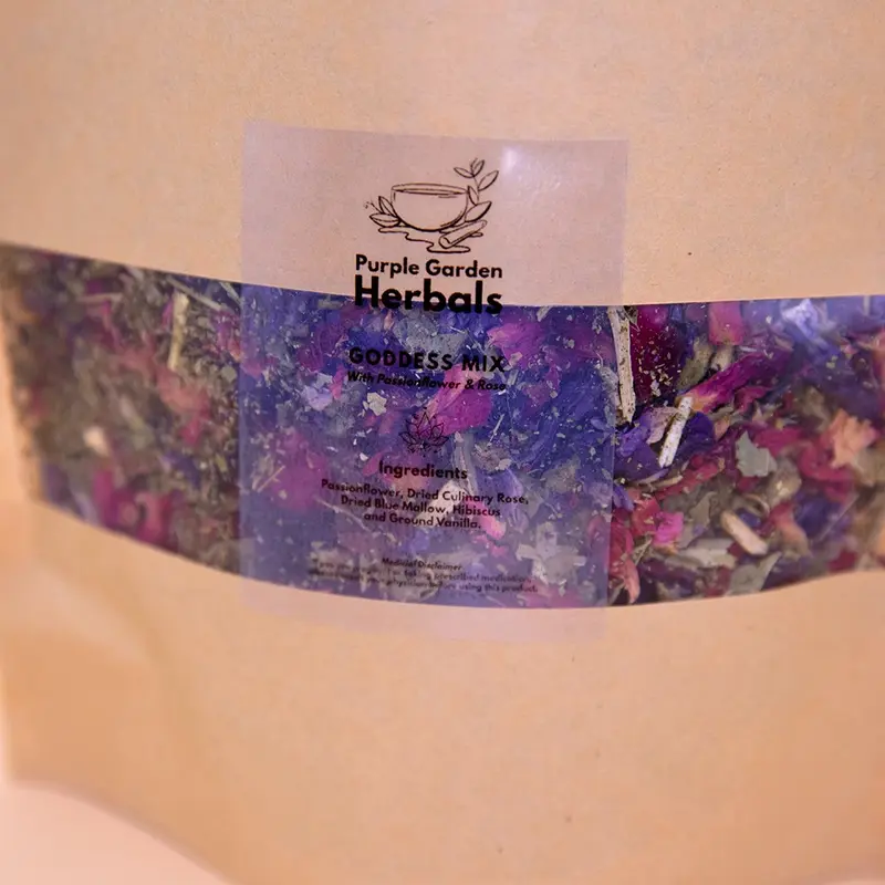 Purple Garden Herbals Goddess Mix Herbal Blend - 60g loose leaf pouch Beverage 4