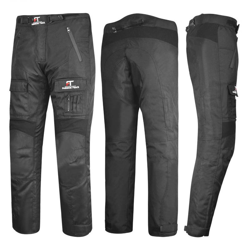 Motorbike Cordura Trousers - Waterproof, Breathable with Removable Armor & Quilt Lining 0