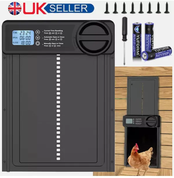 Automatic Chicken Coop Door Opener With Timer IP45 Waterproof Auto Chicken Door